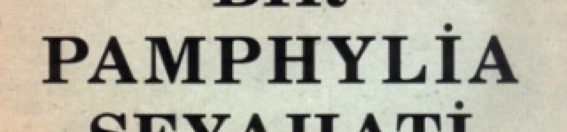 Antalyali Danieloğlu’nun 1850 Yilindaki Antalya Seyahati 